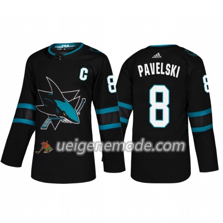 Herren Eishockey San Jose Sharks Trikot Joe Pavelski 8 Adidas Alternate 2018-19 Authentic